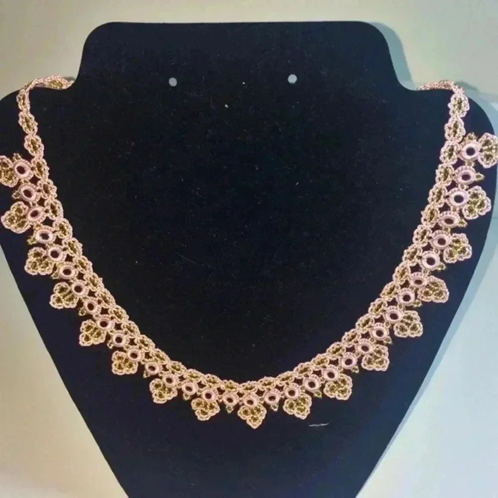Hand Made embroidered necklace